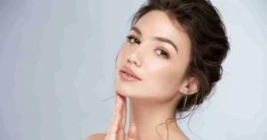 A woman showing her smooth neck and jawline results after Skin Tightening in Union, KY